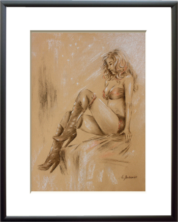 High Heels im Licht, Erotik Malerei Frauen